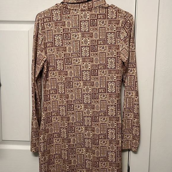 PALOMA WOOL brown and beige paisley print maxi dress, size medium - Picture 11 of 13